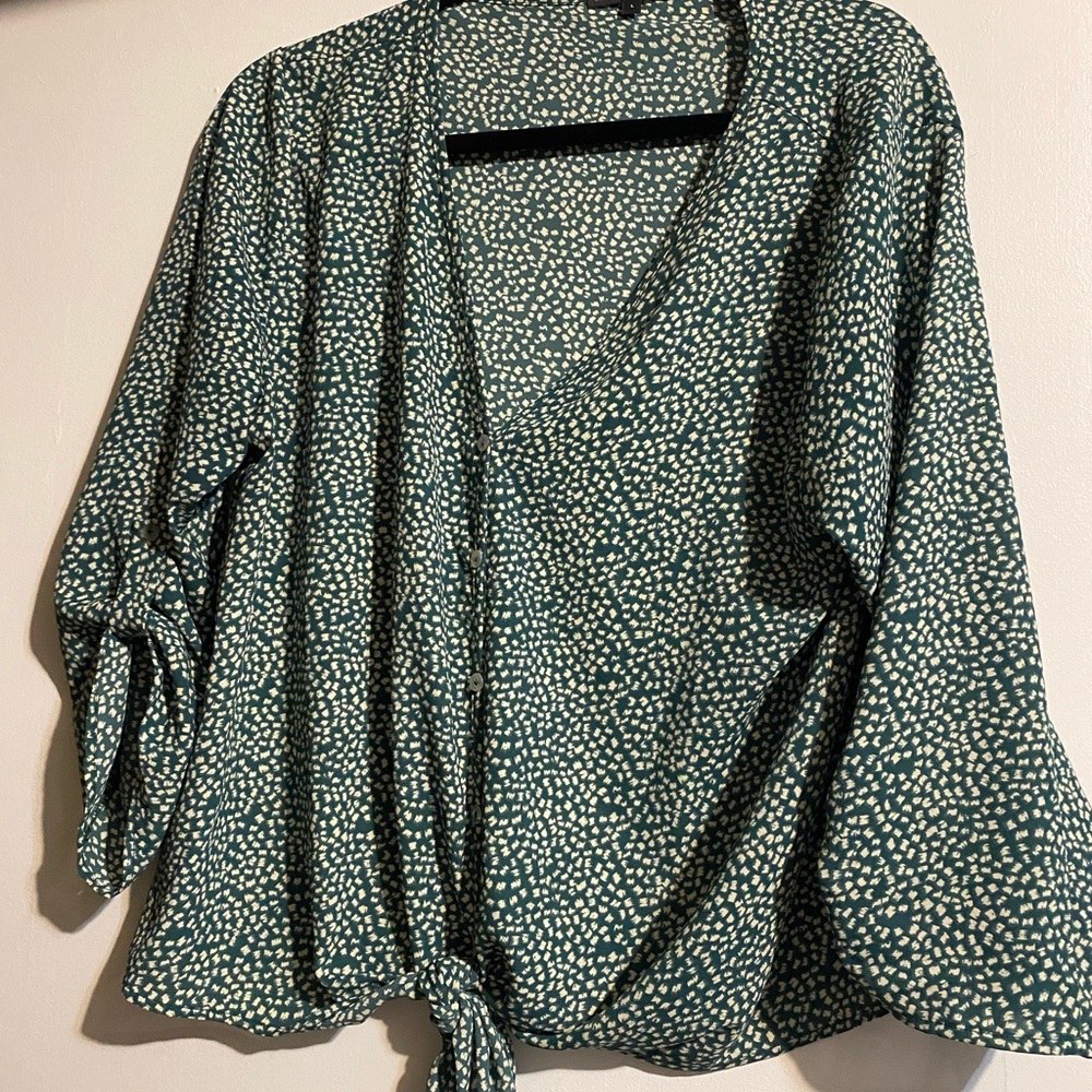 West Kei Taleen Tie Front Blouse